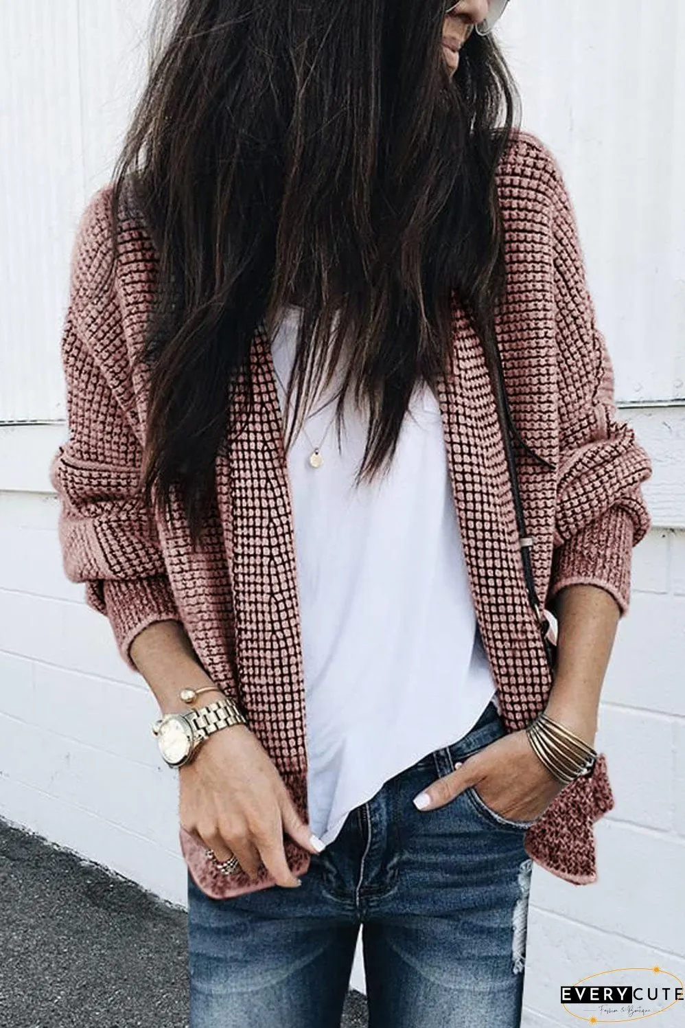 Warm Knitted Long Cardigan