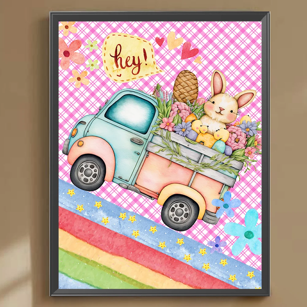 Full Round Diamond Painting 30*40cm - Toy Rabbit