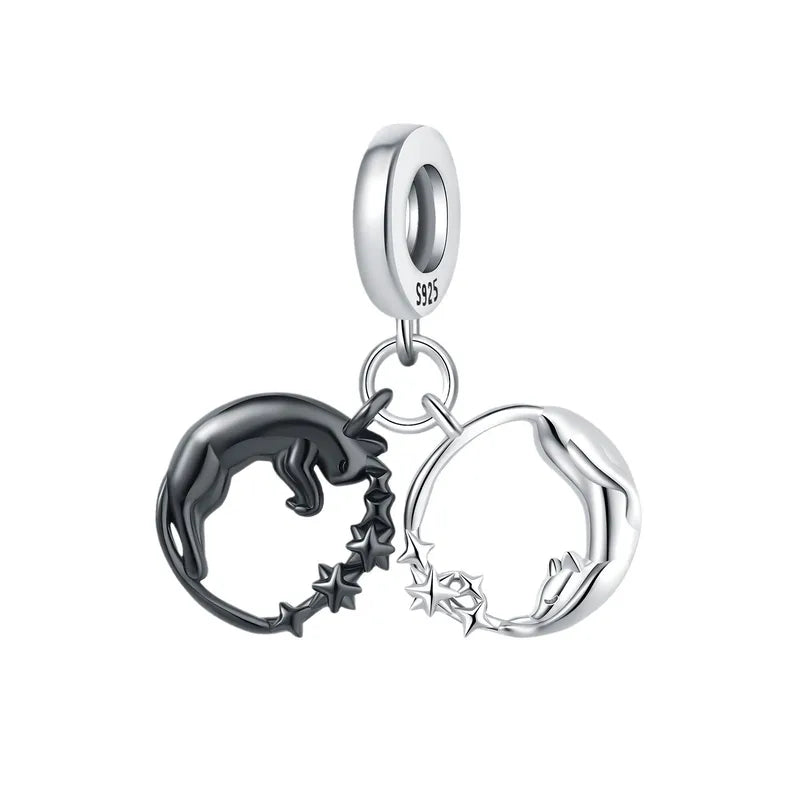 1 Piece 0.93*2.3cm 1*2.1cm 925 Sterling Silver Animal Pendant Jewelry Accessories