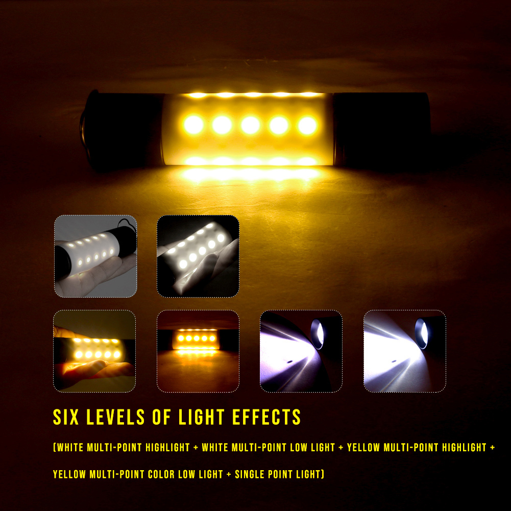 Mini LED Flashlight Ultra Bright 6 Lighting Mode Zoomable USB Pendant Torch от Cesdeals WW