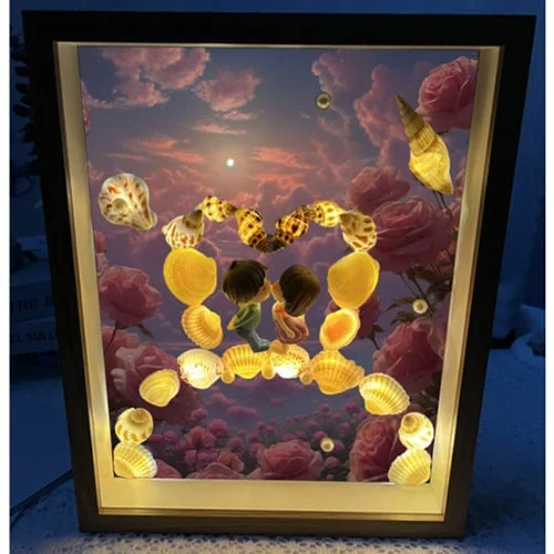 👨‍❤️‍💋‍👨DIY Shell Conch Starry Sky Lamp