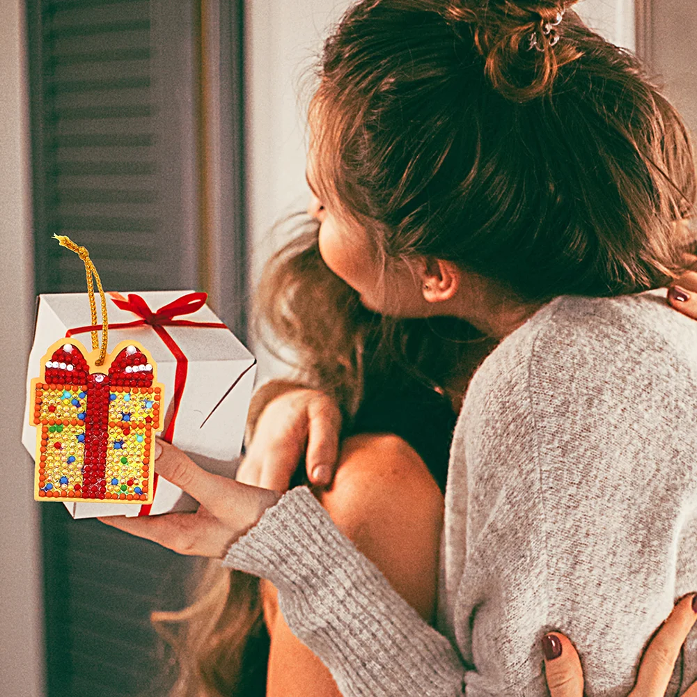 10pcs Cute Greeting Card Pendant Diamond Painting (Single Side)