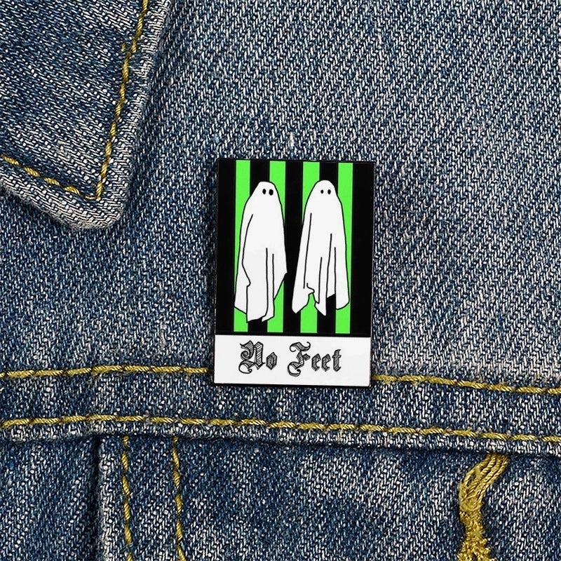 Funny Pin Letter Ghost Alloy Unisex Brooches
