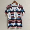 Gioiacombo&trade; T-shirt con stampa etnica scollo a V