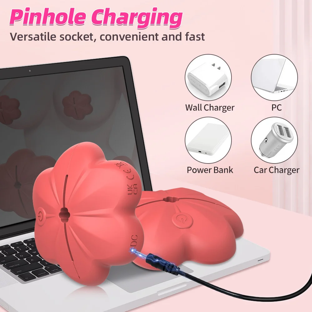 Wireless Nipple Toys with 10 Vibration Patterns and Soft Liquid Silicone for Comfort