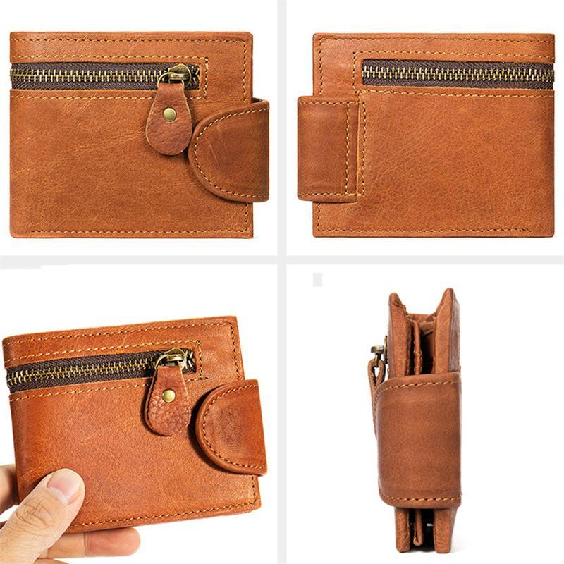 Leather Men's Wallet Retro Durable Wallet