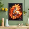 Diamond Painting-DIY Full Round Dril Fire Horse(40*50CM)