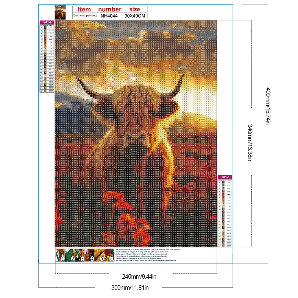 Diamond Painting - Full Round Drill - Yak(Canvas|30*40cm)