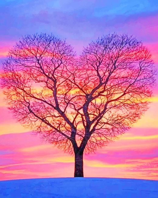 

Tree Heart – Paint By Numbers - 40*50CM, 501 Original
