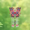 Double Sided Colorful Pattern 5D DIY Crystal Rhinestone Wind Bell Suncatcher Hanging Kits