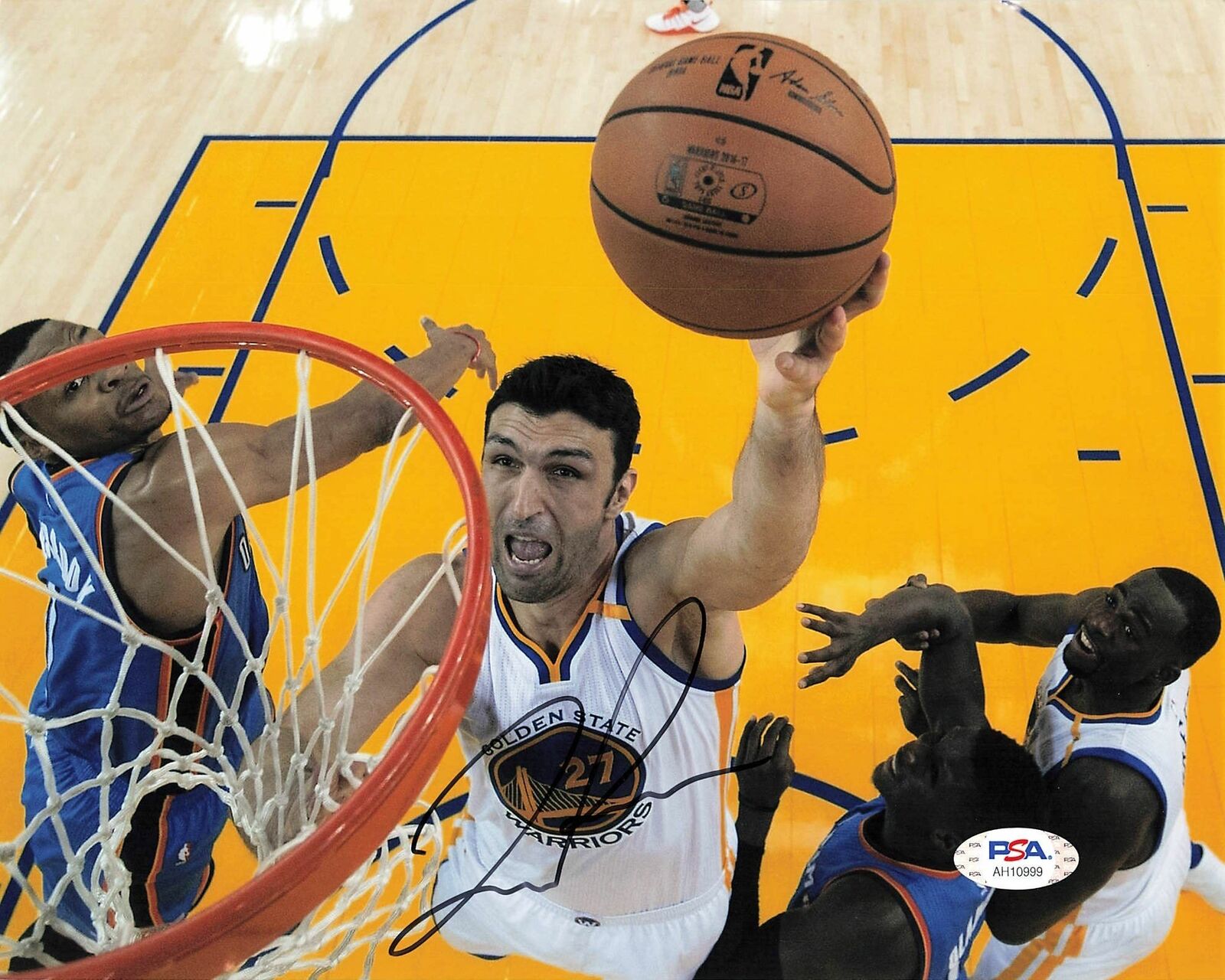 Zaza Pachulia signed 8x10 Photo Poster painting PSA/DNA Golden State Warriors Autographed