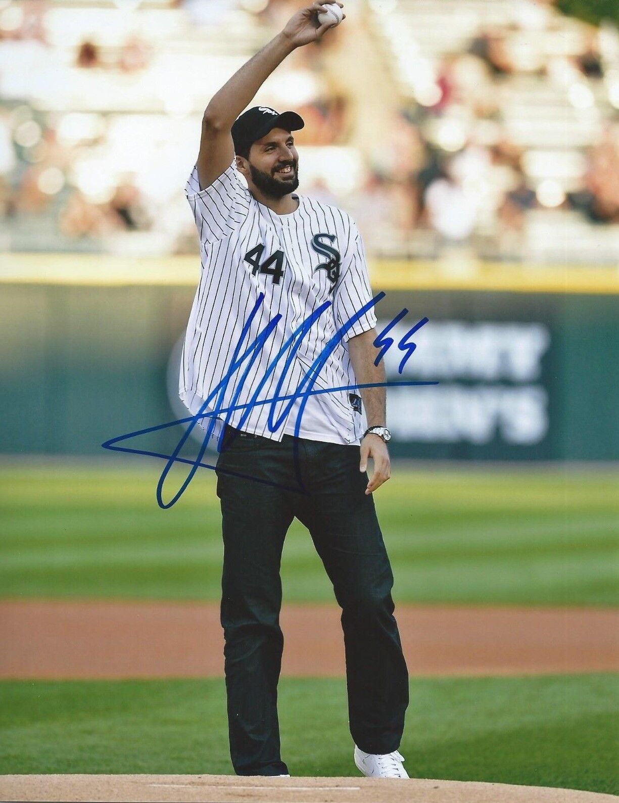 NIKOLA MIROTIC signed CHICAGO WHITE SOX 8x10 Photo Poster painting CHICAGO BULLS w/COA PROOF #3