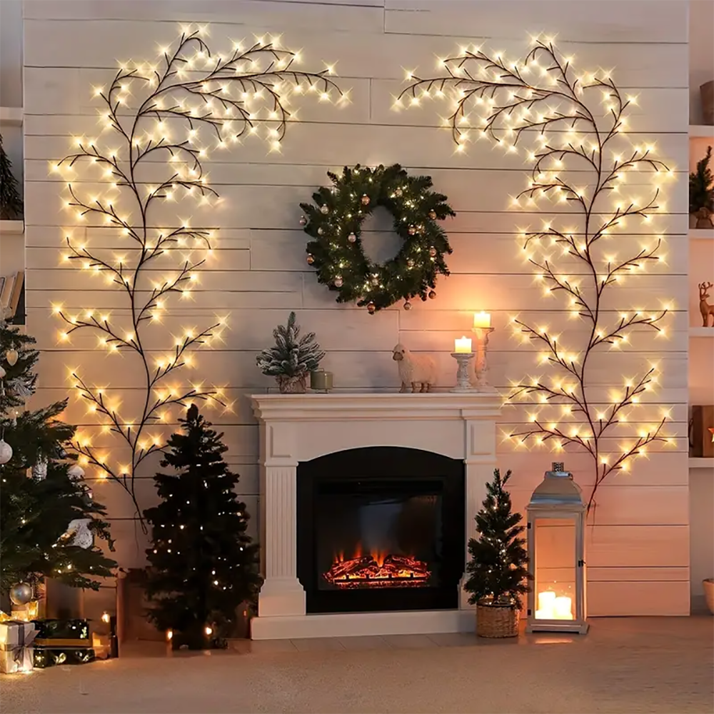 Tegooe Tegooe Solar Powered Willow Vine String Lights