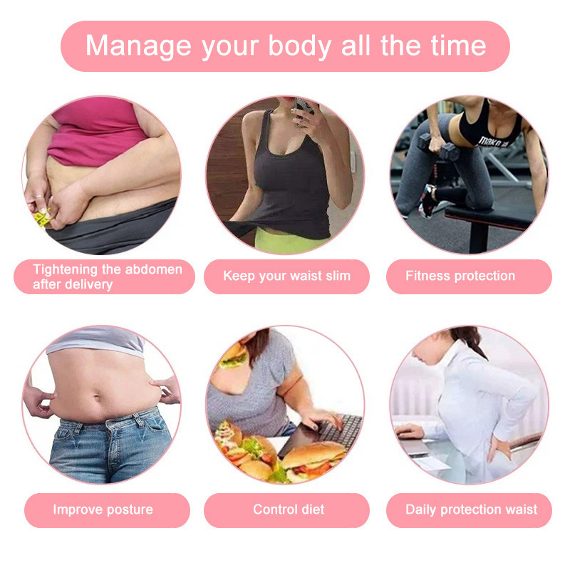 Likron Watches Likron Double Compression Waist Trainer Belt for Women - Sweat Trimmer Workout Cincher with Zipper Adjustab...