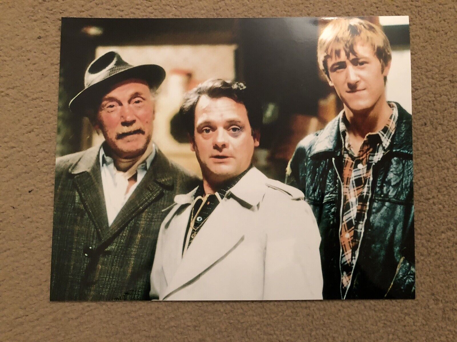 DAVID JASON & NICHOLAS LYNDHURST (ONLY FOOLS AND HORSES) UNSIGNED Photo Poster painting- 10x8”