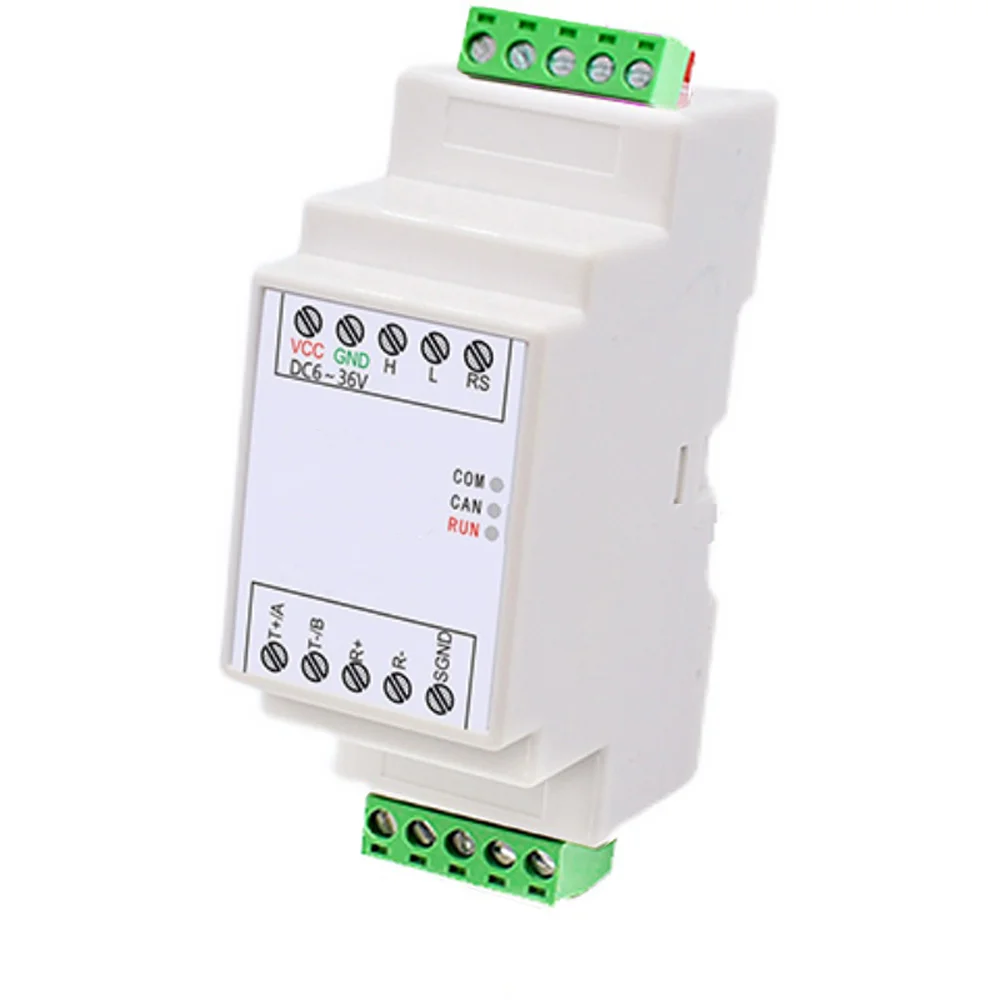 Din Rail RS422 RS485 to CANBUS RS232 Serial Port to RS422 RS485 Converter MODBUS TCP CAN Adapter