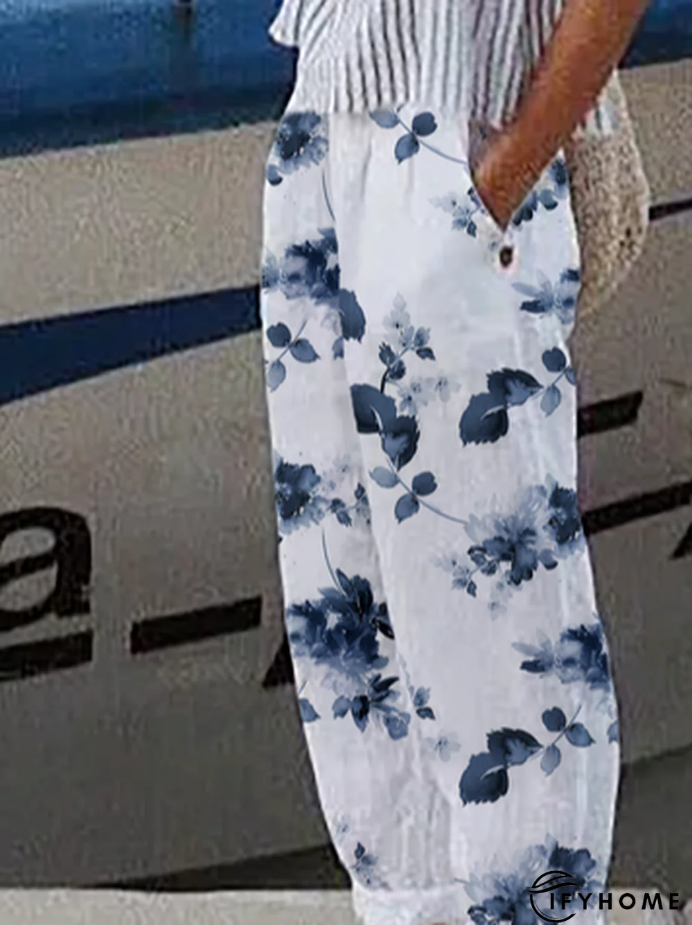 Floral Casual Pants | IFYHOME