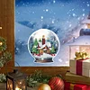 6pcs Diamonds Painting Christmas Balls Christmas Atmosphere Window Stickers For Home Decor