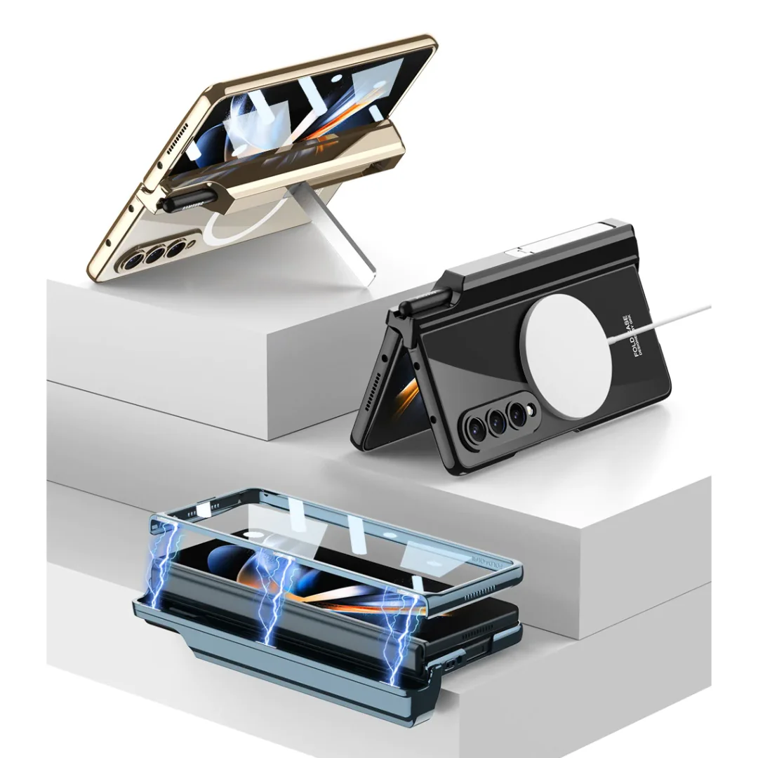 Applicable To For Samsung Wireless Magnetic Phantom Pen Holder Mobile Phone Case