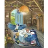 【Limited Stock Sale】White-Browed Blue Flycatcher-14CT Stamped Cross Stitch 40*50cm/15.75*19.69in tapestrymarket