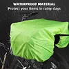 Bike Rear Rack Double Pannier Bag for Cycling Traveling Commuting (Graphite Grey)