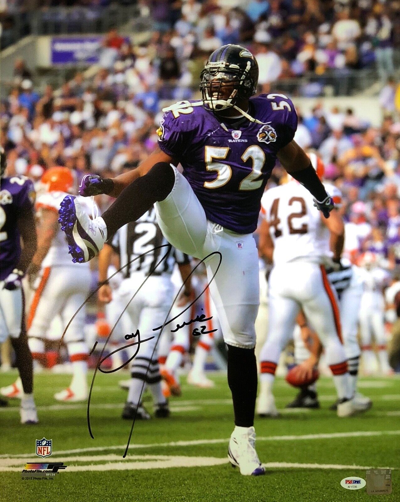 Ray Lewis autographed signed 16x20 Photo Poster painting NFL Baltimore Ravens PSA COA Super Bowl