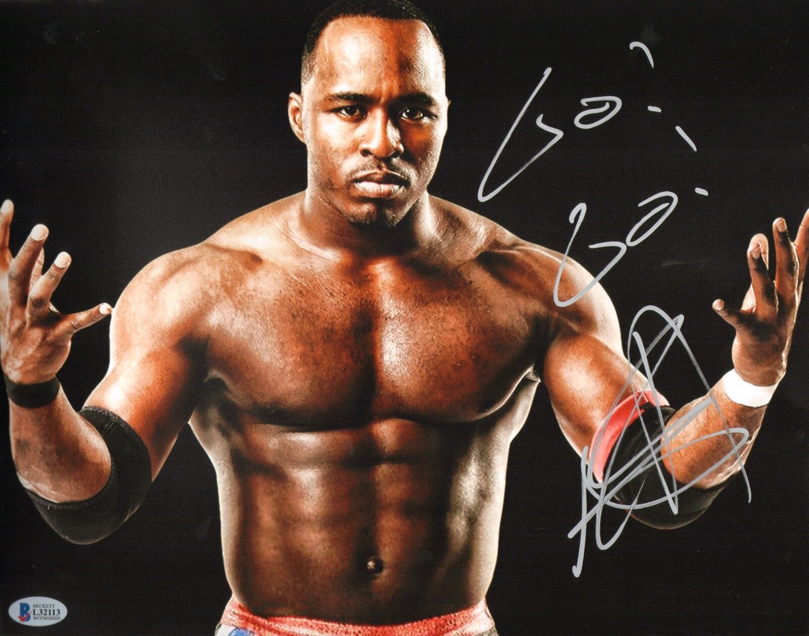 ACH Signed 11x14 Photo Poster painting BAS COA ROH AAA New Japan Pro Wrestling Picture Autograph