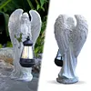 Solar Angel Statue Light Waterproof Fairy Figurine Decor Lamp Home Decoration
