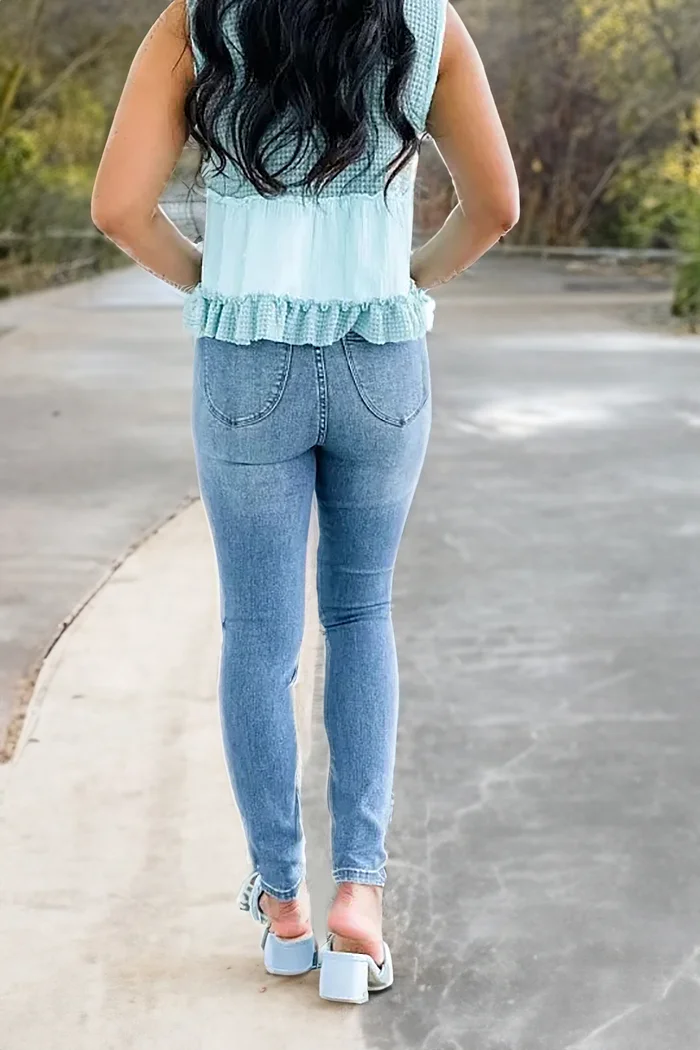 Built-In Belly Belt Jeans (Buy 2 Free Shipping)