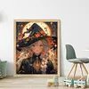 Halloween Witch-11CT Stamped Cross Stitch 40*50cm/15.75*19.69in tapestrymarket