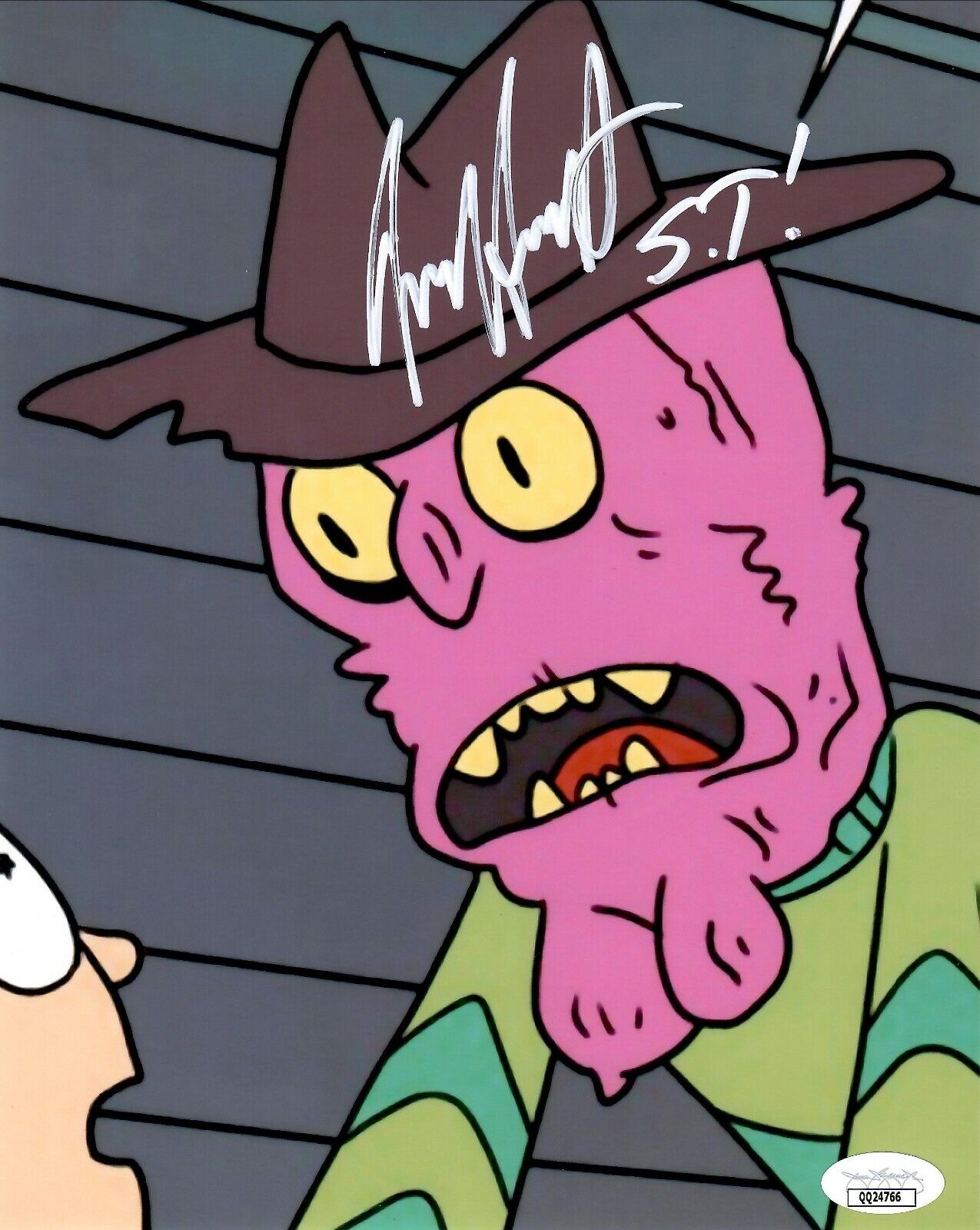 Jess Harnell Scary Terry auto signed inscribed 8x10 Photo Poster painting JSA COA Rick and Morty