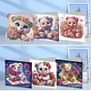 (US Local)6PCS Bear DIY Diamond Art Greeting Cards Congratulations Cards & Gifts