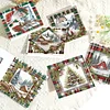 6PCS DIY Diamond Art Greeting Cards Christmas Snow Scene Congratulations Cards