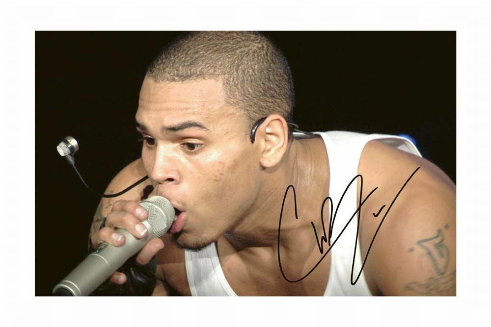 CHRIS BROWN AUTOGRAPH SIGNED Photo Poster painting POSTER PRINT