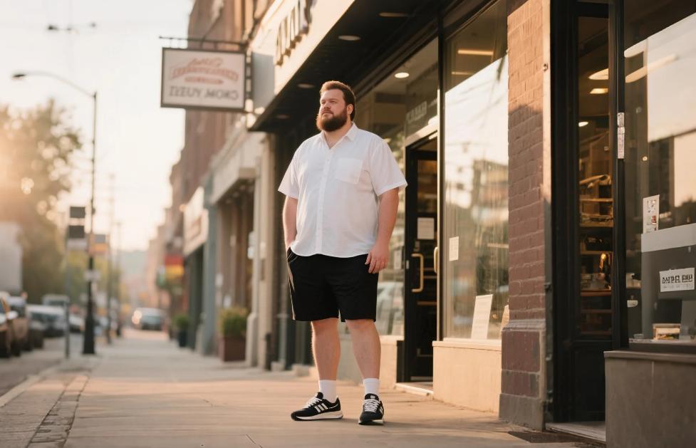 big men's clothing that simple but not bland