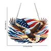(US Local)US Flag Eagle Diamond Art Hanging Pendant 5D DIY Diamond Painting Dots Pendant