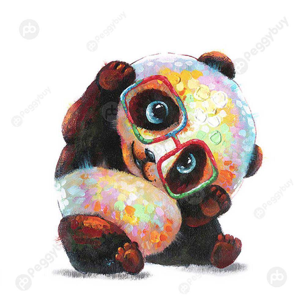 40*50CM Paint By Numbers-Glasses Panda, 501 Original