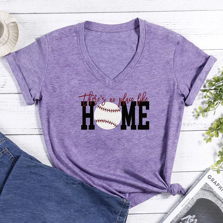 These is no place like home baseball V-neck T Shirt-Annaletters