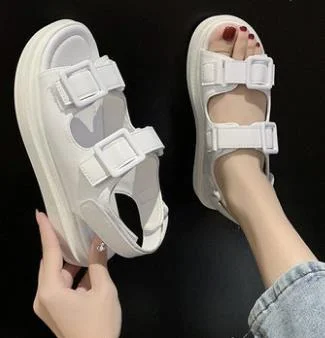 Clogs With Heel Flat Sandal Shoe Female Sandals Comfort Shoes For Women 2020 Women's Med Clear Heels Thick Flower Ladies