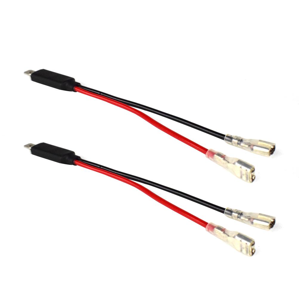 

2x H1 LED Headlight Wiring Harness Male Plug Single Diode Converter Cables, 501 Original