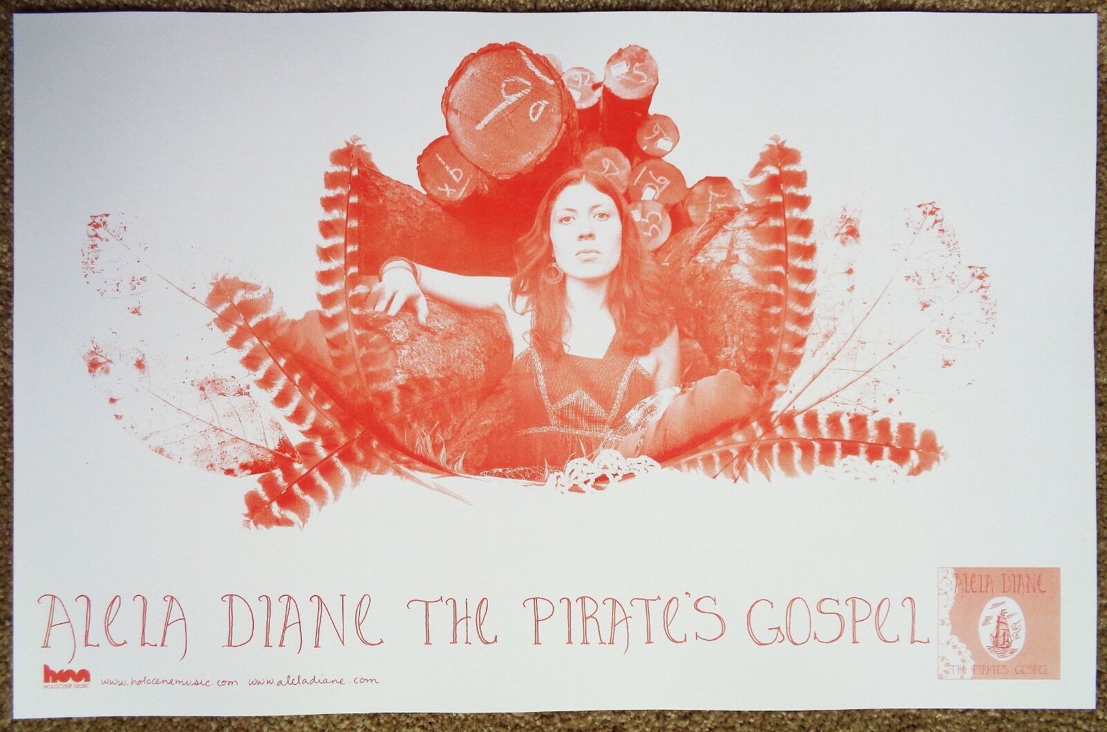 ALELA DIANE Album POSTER The Pirate's Gospel 17x11