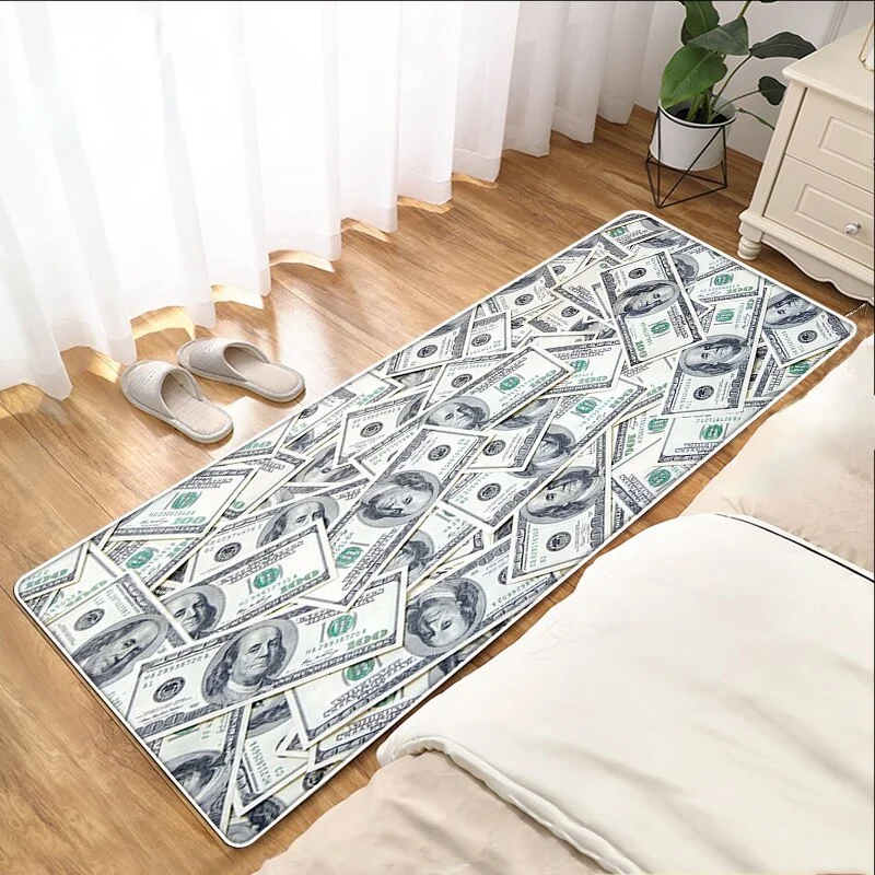 Athvotar Entrance Doormat Dollar Money Pattern Living Room Floor Rugs Home Decor Kitchen Absorbent Carpet Anti Slip Bathroom Mat 1127-0