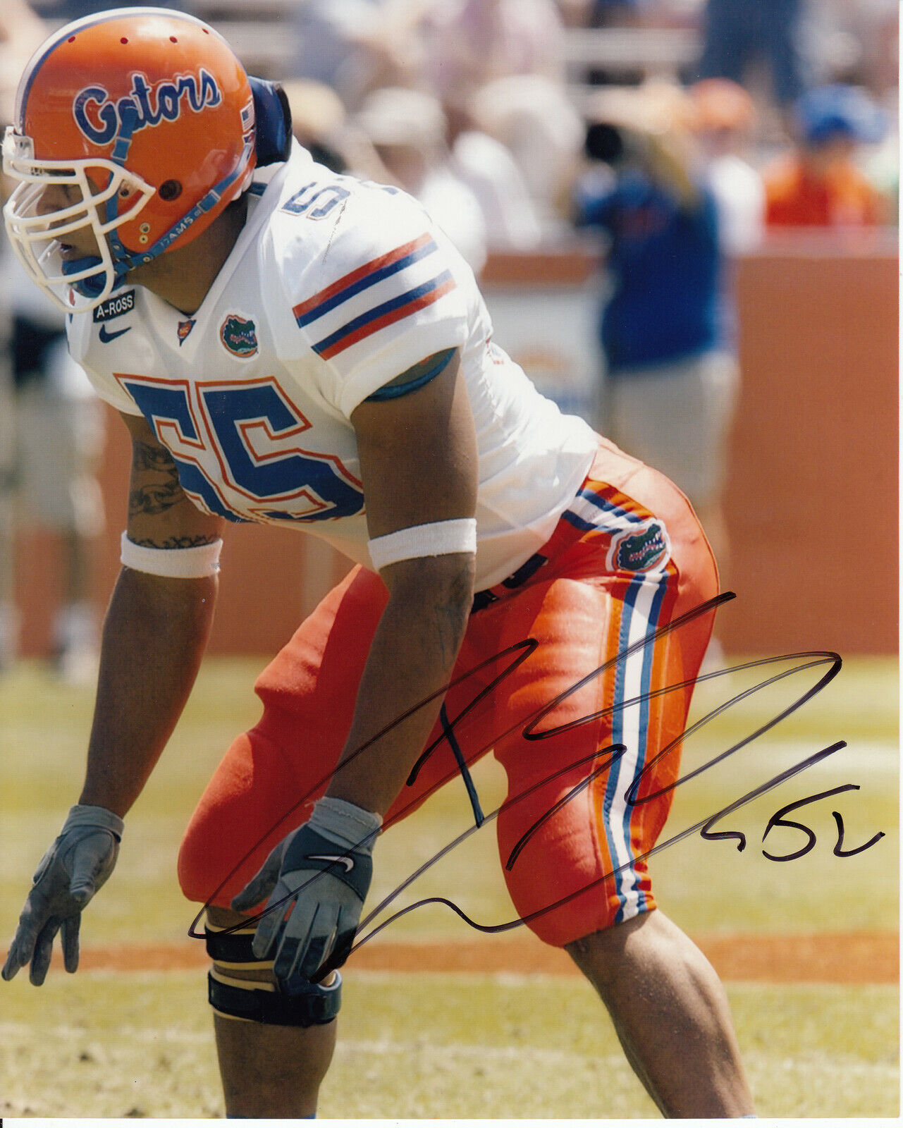 Channing Crowder #4 Signed 8x10 Photo Poster painting w/ COA Florida Gators 032419