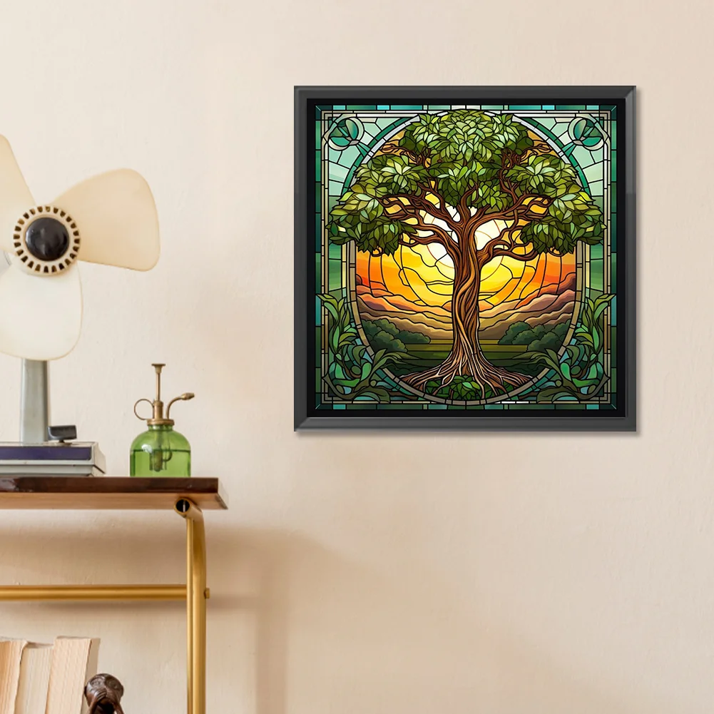 Diamond Painting - Full Round Drill - Tree(Canvas|30*30cm)