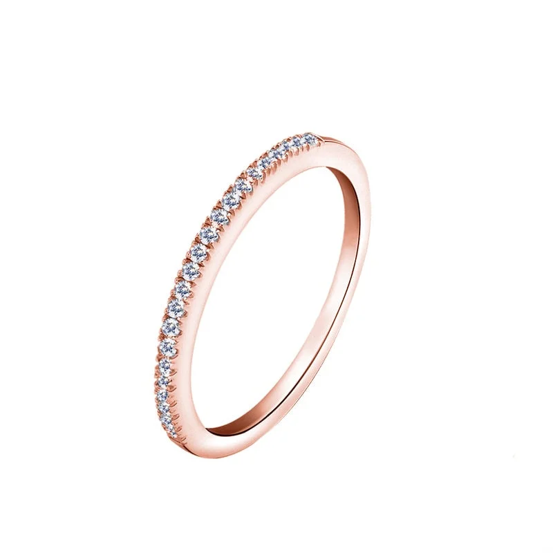 Tiny Zirconia Diamond Classic Elegant Ring