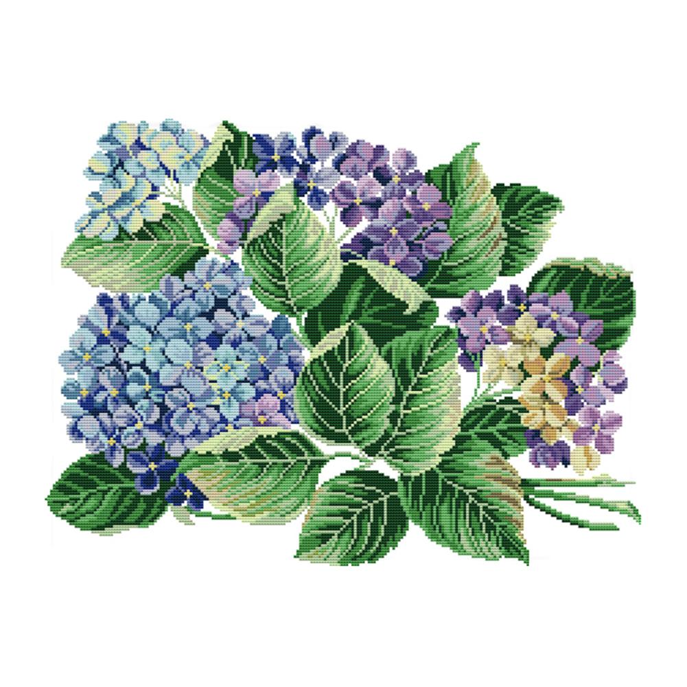 

Purple Flower - 14CT Stamped Cross Stitch - 48*37cm, 501 Original