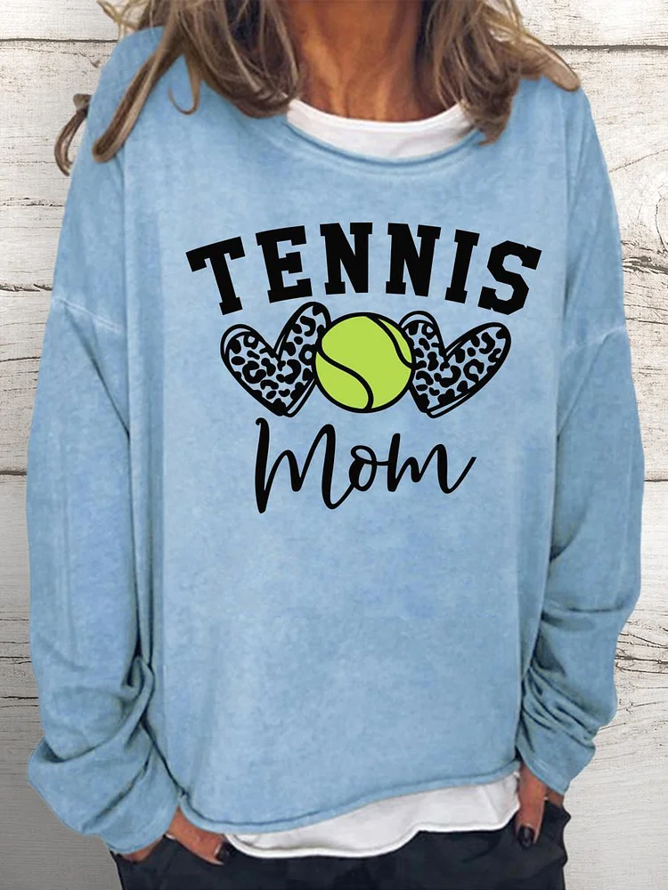 Tennis mom Women Loose Sweatshirt-Annaletters