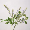3 Stems Artificial Sage Flower Garden Floral Arrangement Decor