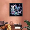 Gute Nacht Halbmond Schmetterling - speziell geformtes Diamond Painting - 30*30cm