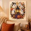 Kit de peinture en perles en diamant encadr&eacute; pour fant&ocirc;mes d&rsquo;Halloween DIY 20x20cm
